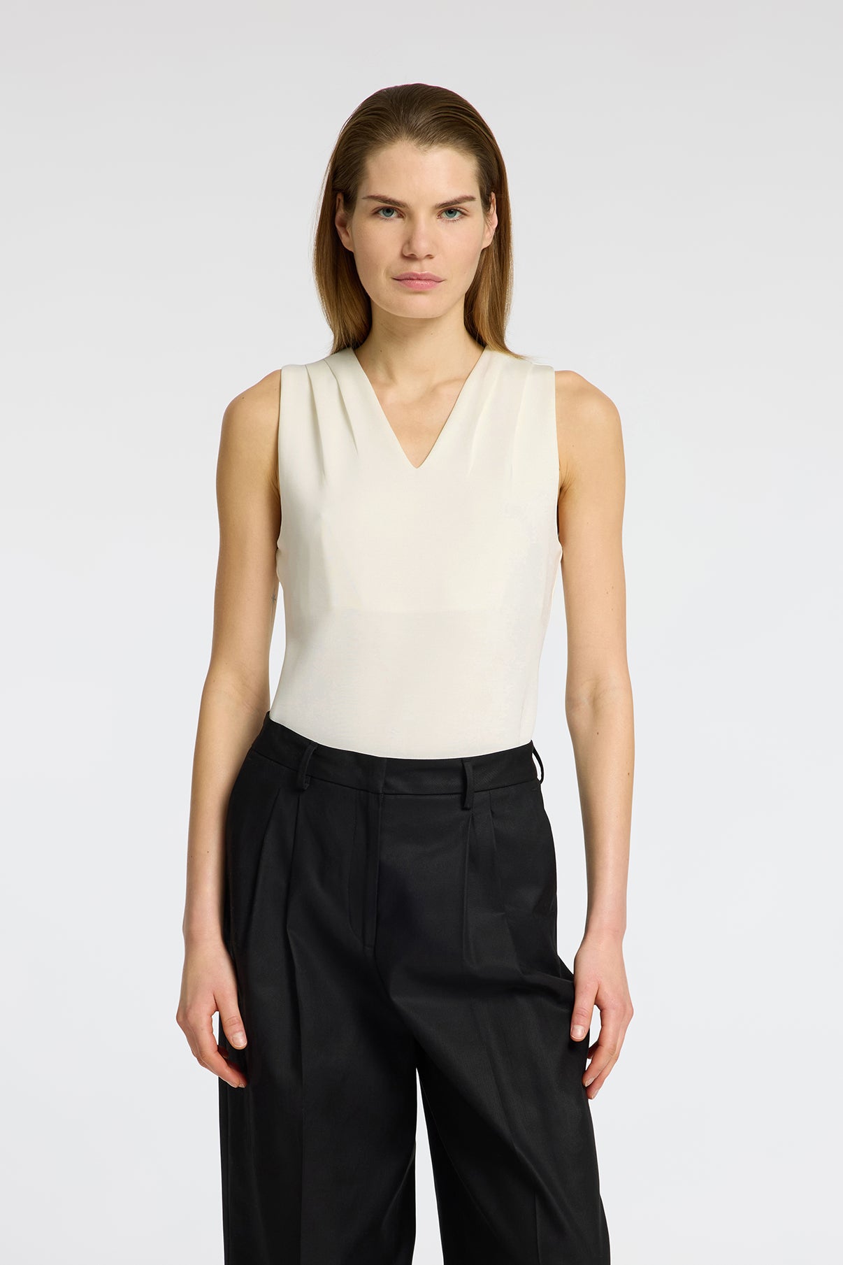 SELECTED FEMME SLFTENNY SL V-NECK TOP NOOS