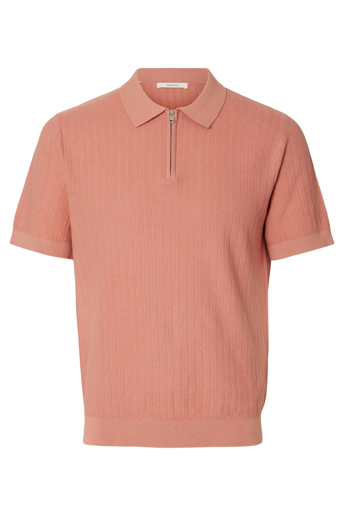 SLHCRAN - Kortærmet strik polo med zip