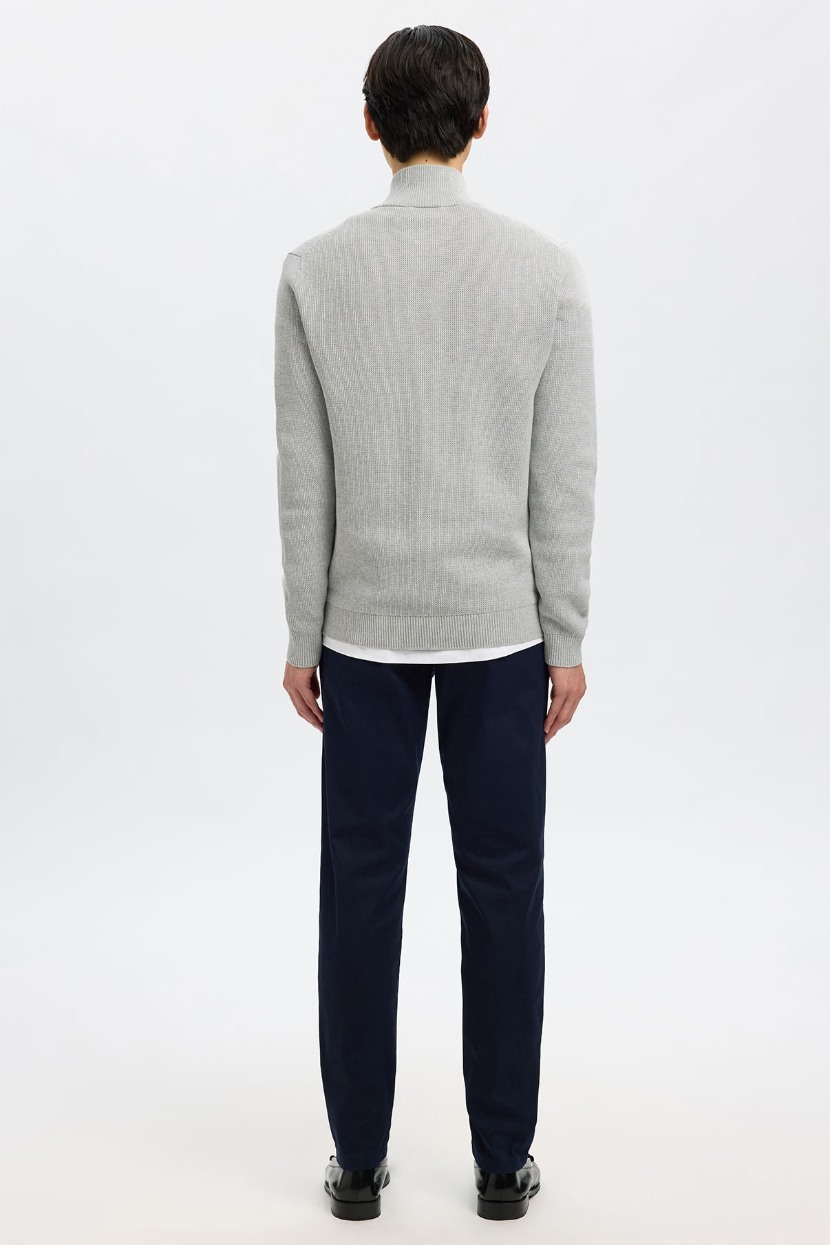 SELECTED HOMME SLHDANE LS KNIT STRUCTURE FULL ZIP NOOS