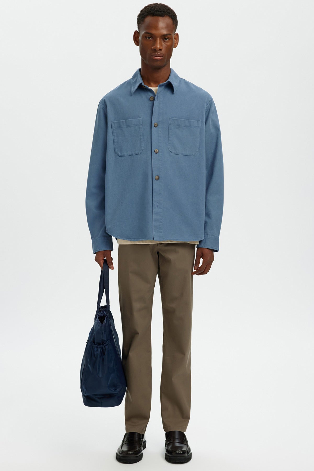 SELECTED HOMME SLHTRAVIS TWILL OVERSHIRT LS NOOS