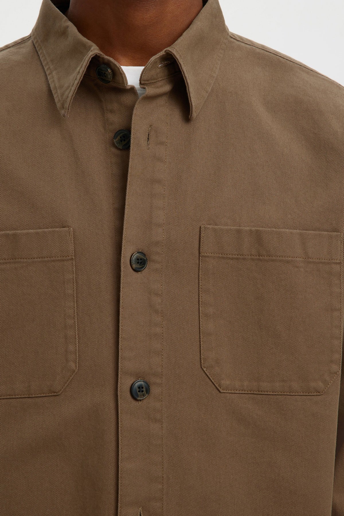 SELECTED HOMME SLHTRAVIS TWILL OVERSHIRT LS NOOS