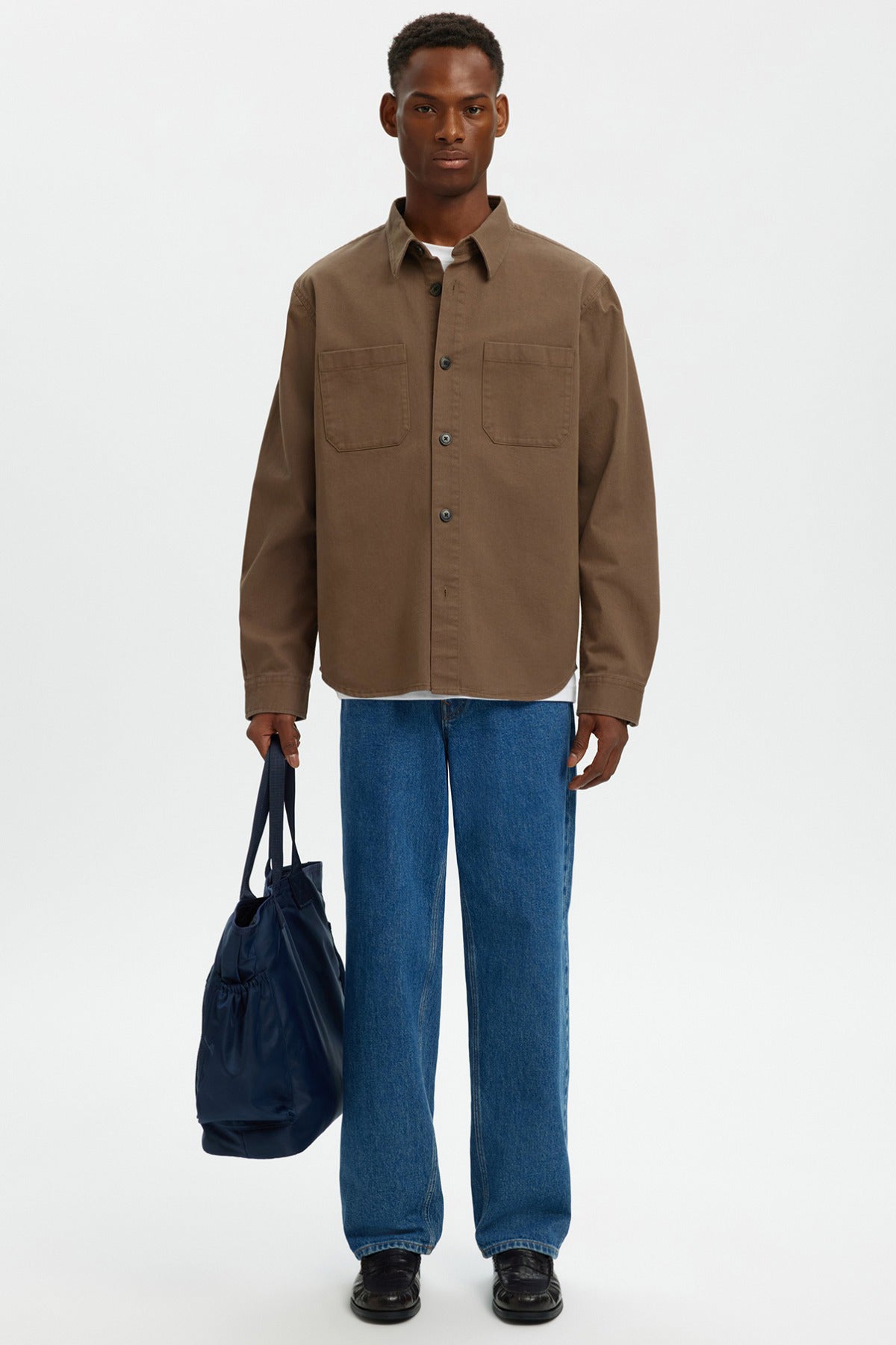 SELECTED HOMME SLHTRAVIS TWILL OVERSHIRT LS NOOS
