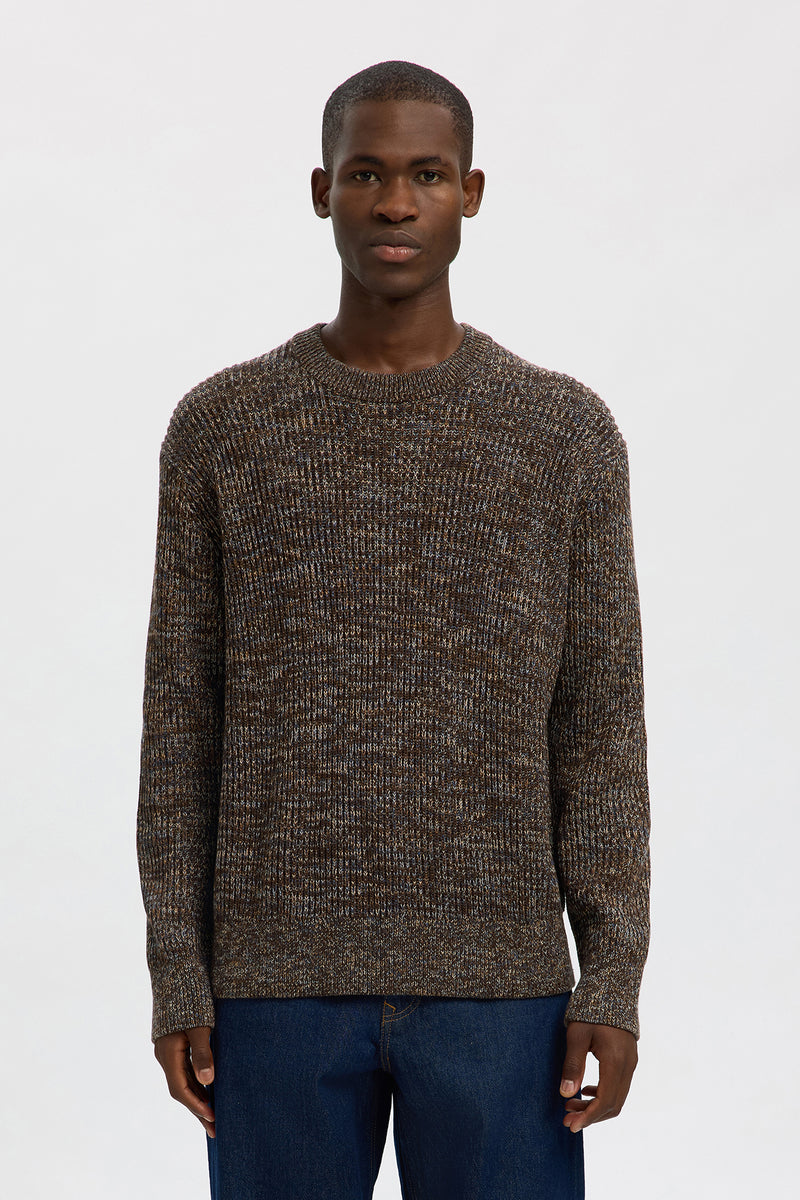 SELECTED HOMME SLHTILUM LS KNIT RELAXED CREW NECK