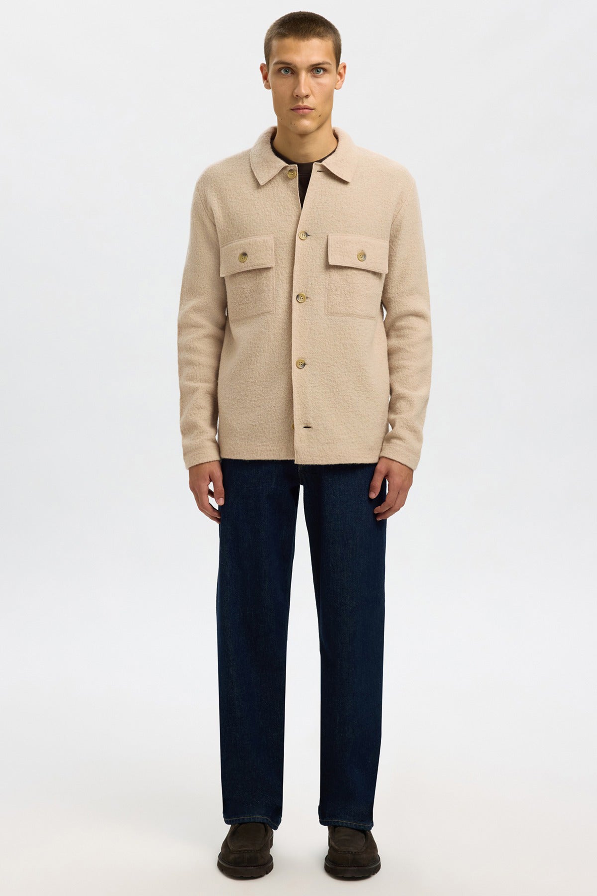 SELECTED HOMME SLHNEALY LS KNIT WORKWEAR CARDIGAN NOOS