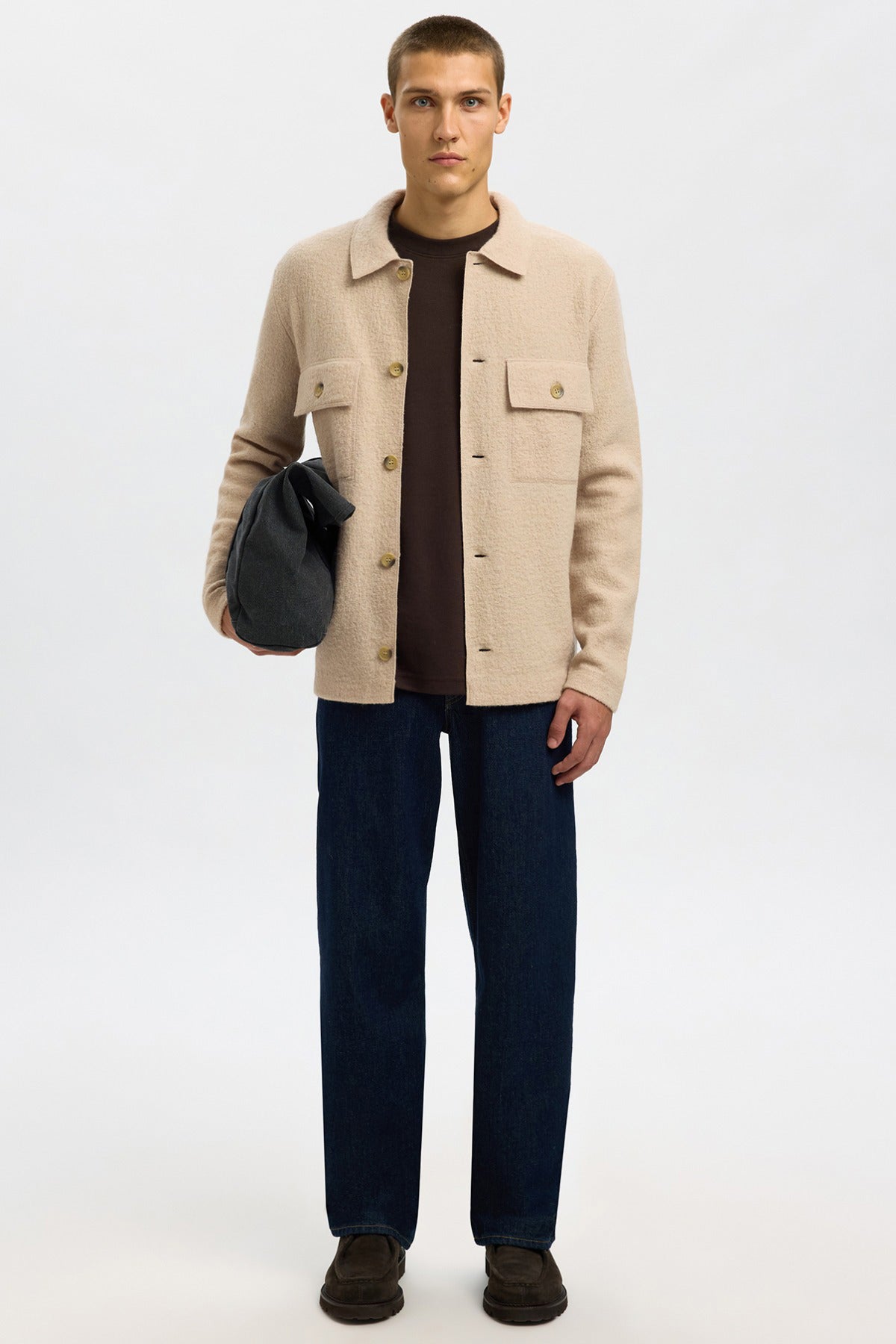 SELECTED HOMME SLHNEALY LS KNIT WORKWEAR CARDIGAN NOOS