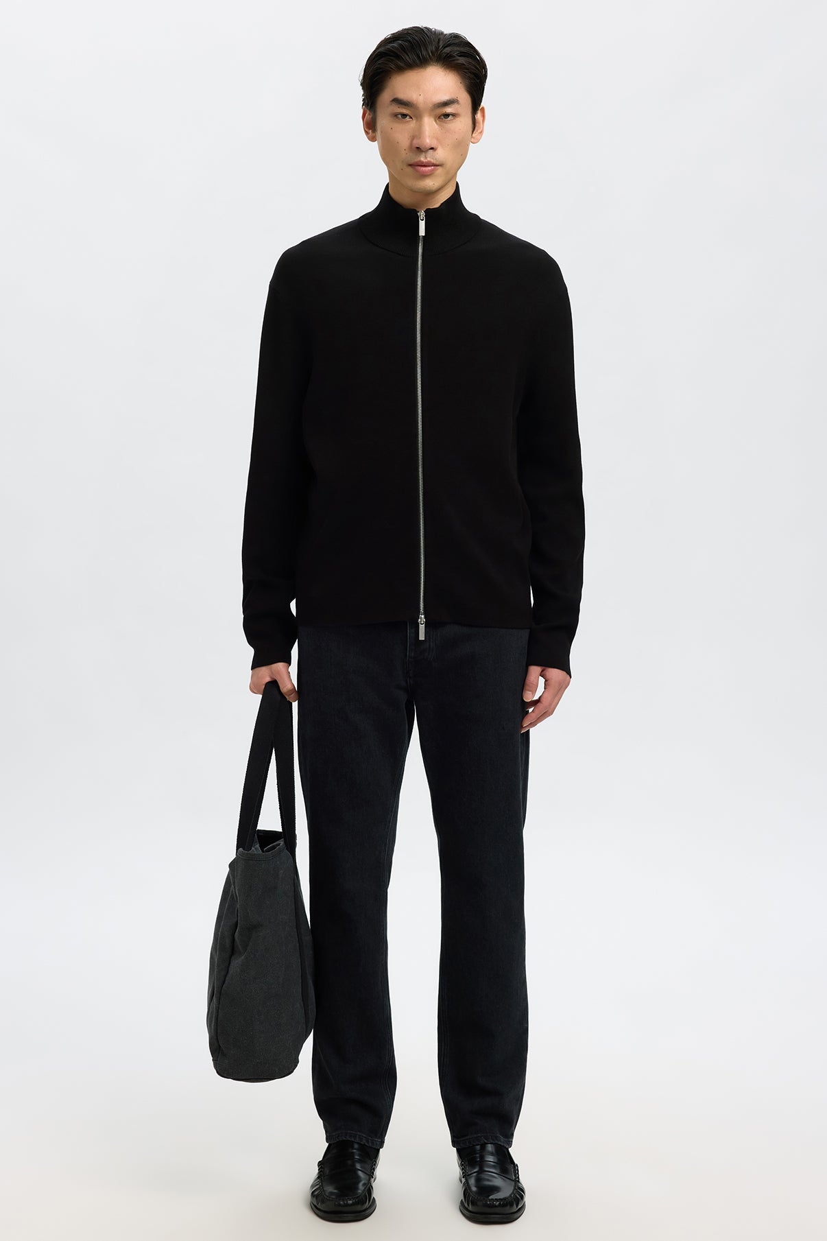 SELECTED HOMME SLHTELLER FN RELAXED ZIP CARDIGAN NOOS