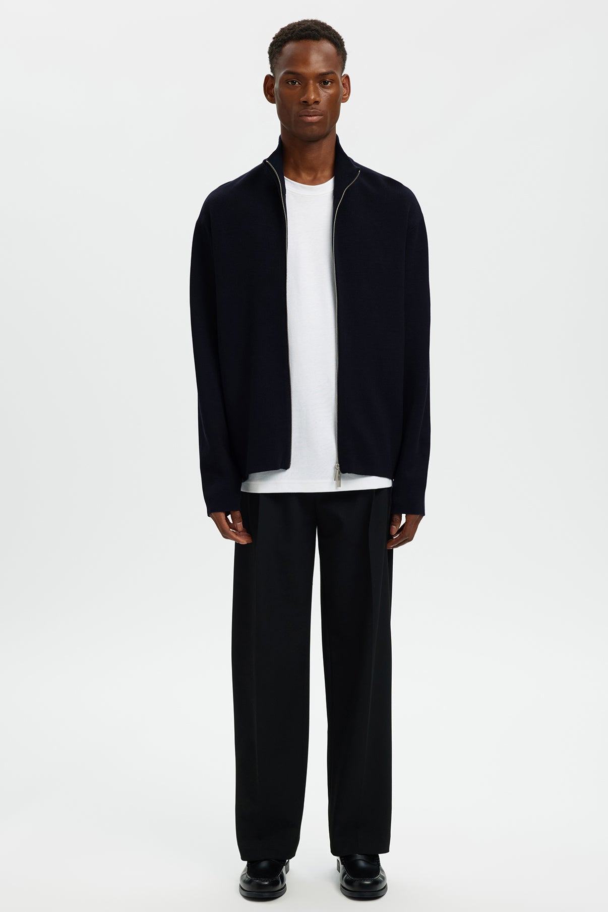 SELECTED HOMME SLHTELLER FN RELAXED ZIP CARDIGAN NOOS