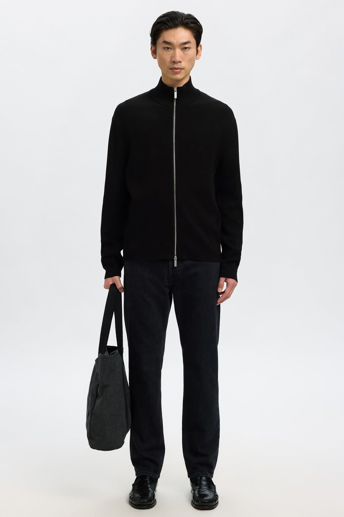 SELECTED HOMME SLHTELLER FN RELAXED ZIP CARDIGAN NOOS