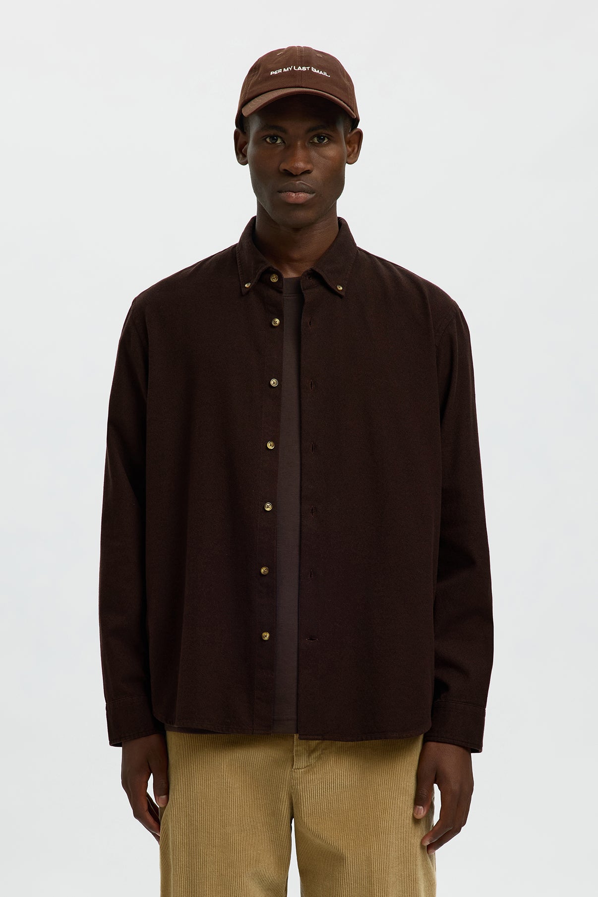 SELECTED HOMME SLHREGNOAH MIX BDWN LS SHIRT CAMP