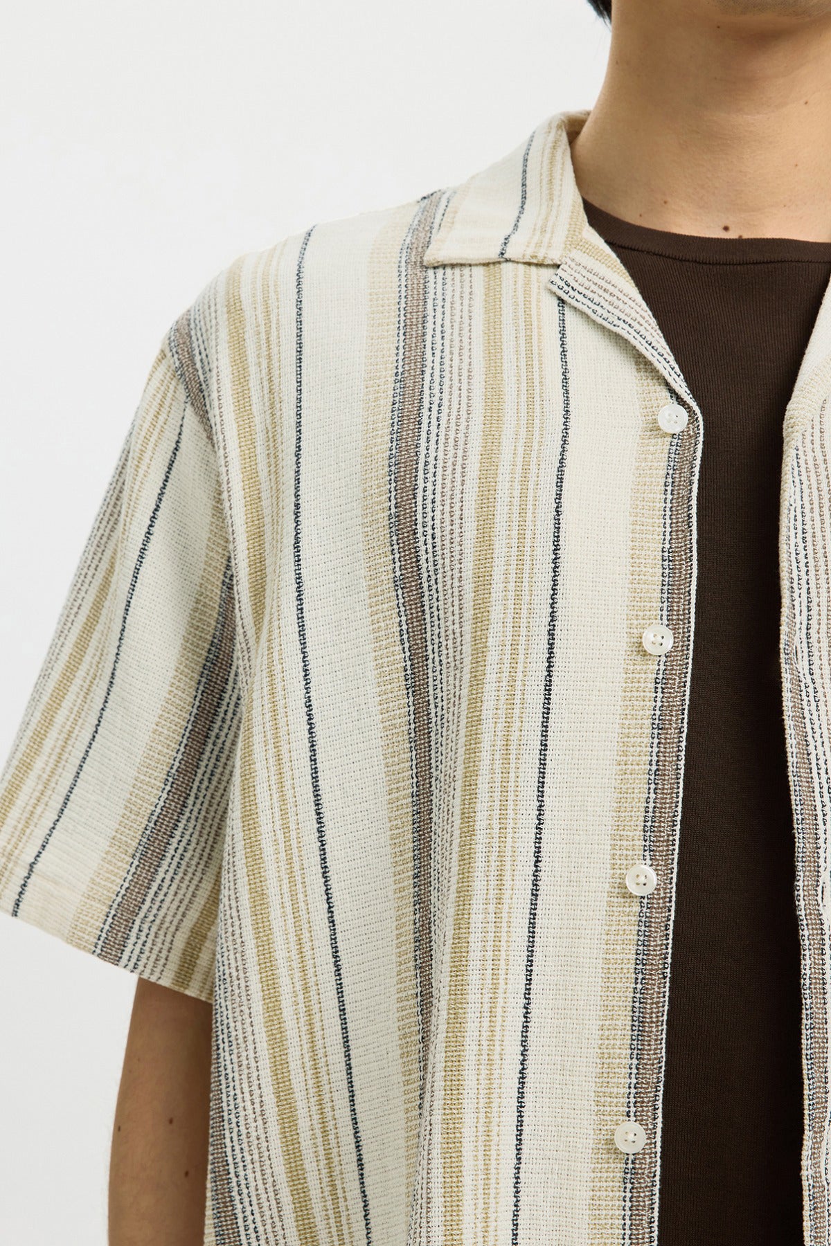 SLHRLXCAL - Kortærmet skjorte med striber