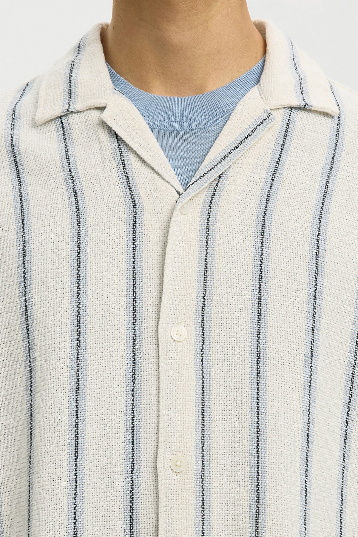 SLHRLXCAL - Kortærmet skjorte med striber