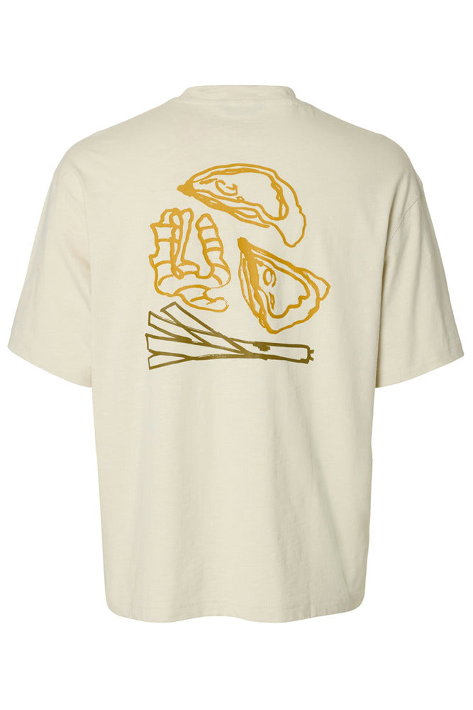 SLMDOMESTIC - Løstsiddende t-shirt med rygprint