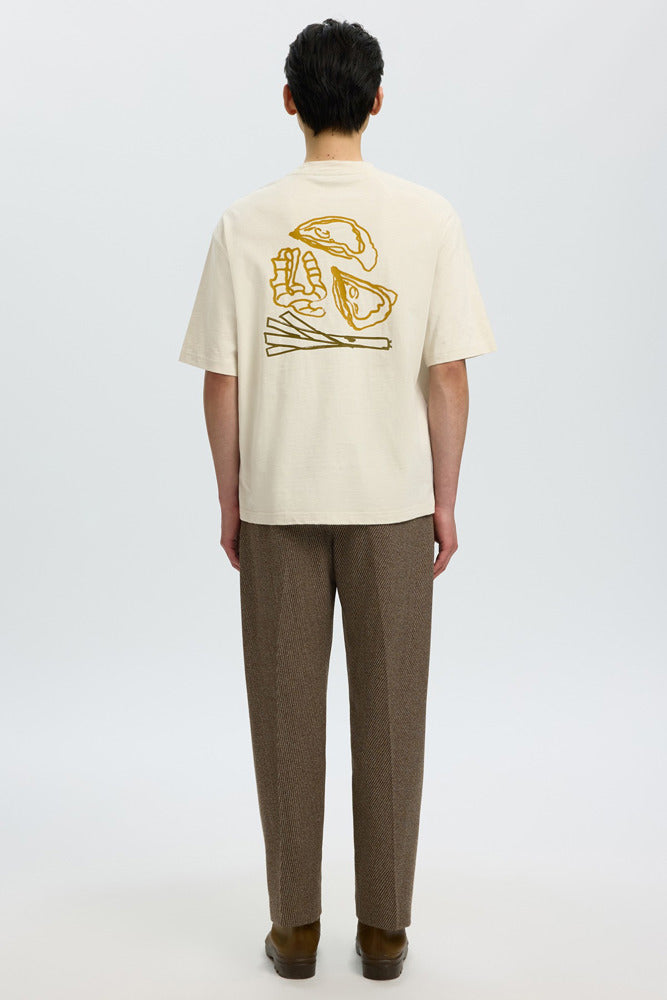 SLMDOMESTIC - Løstsiddende t-shirt med rygprint
