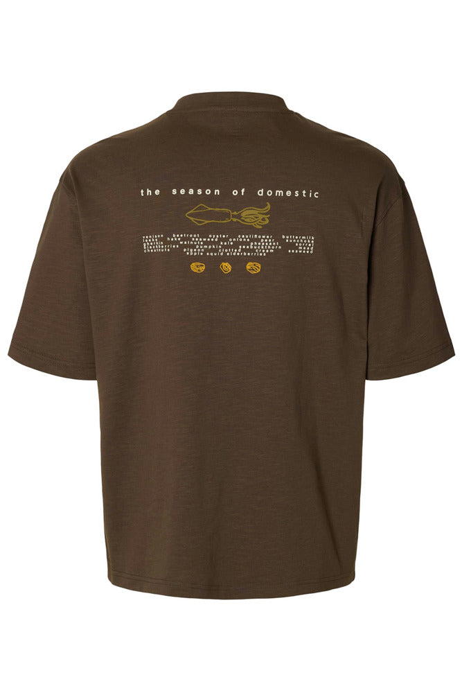 SLMDOMESTIC - Løstsiddende t-shirt med rygprint