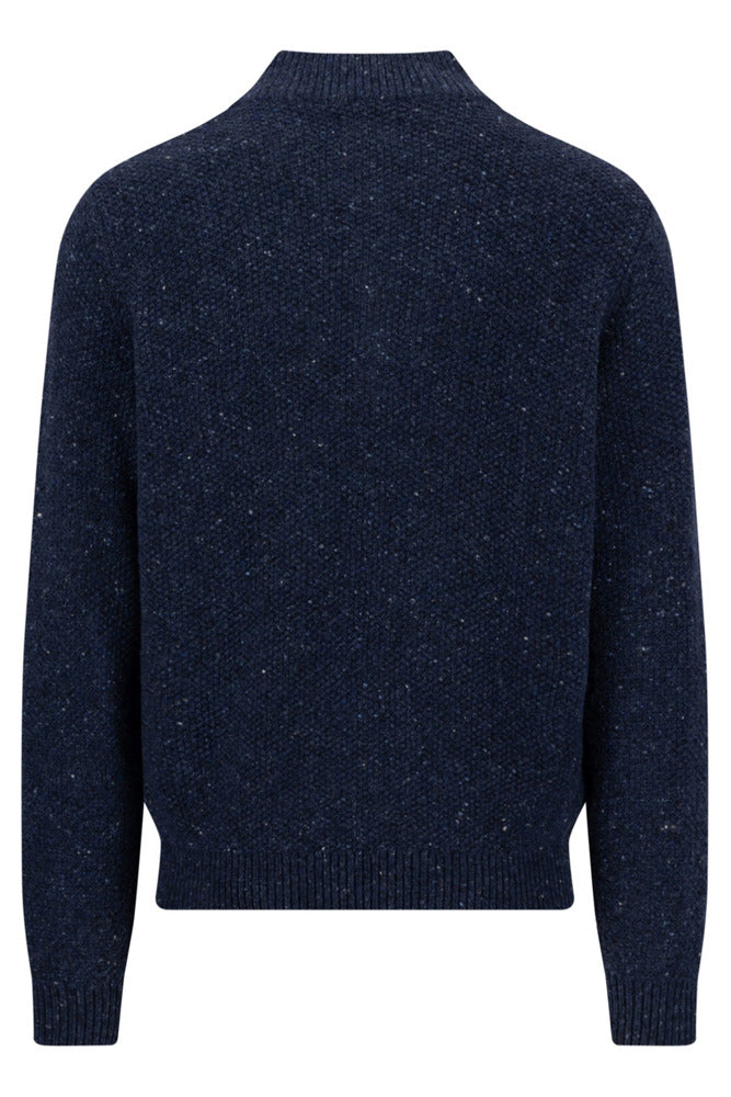 Zip Troyer - Kabelstrik i uld med half zip