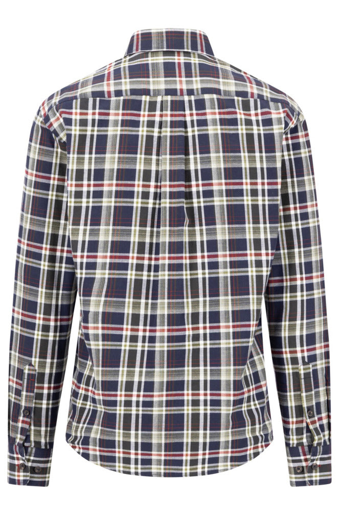 Ternet flannel skjorte med lange ærmer