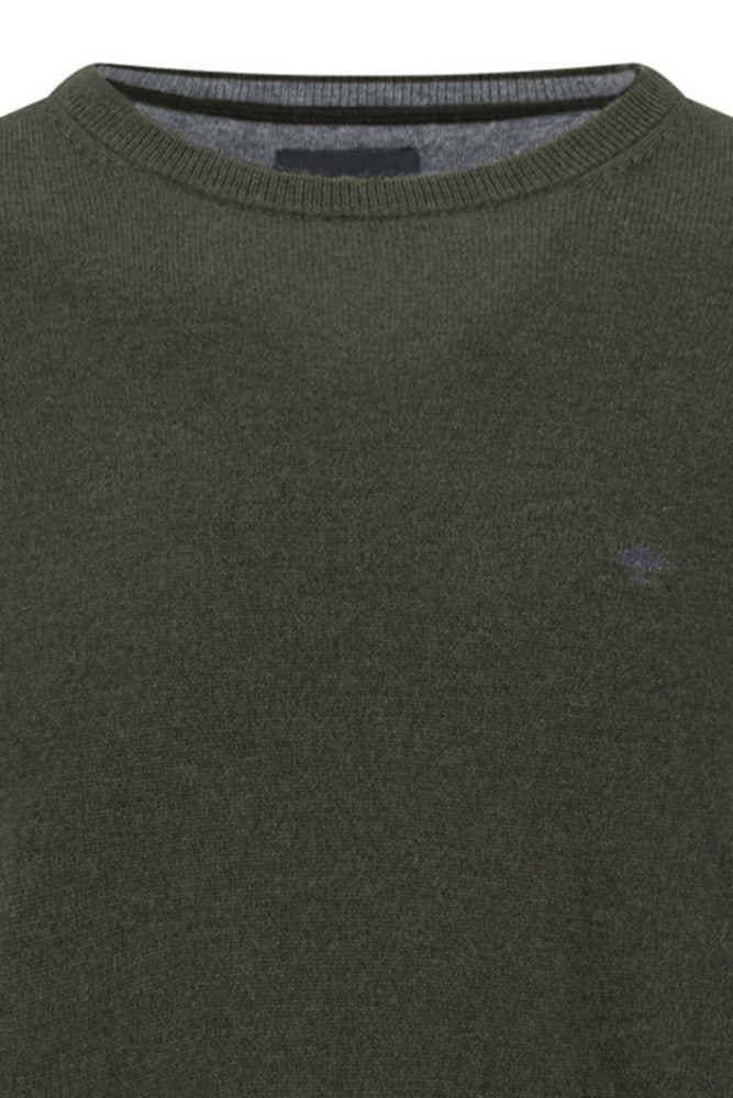Merino Cashmere strik med rund hals