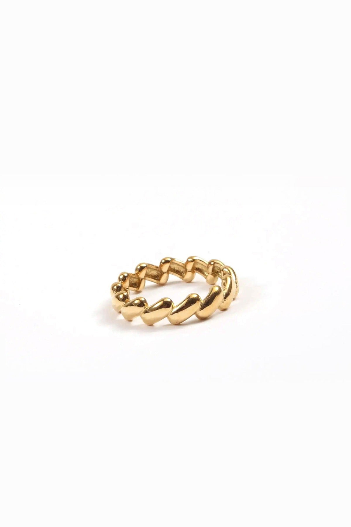 Rica – Snoet ring – 18K forgyldt