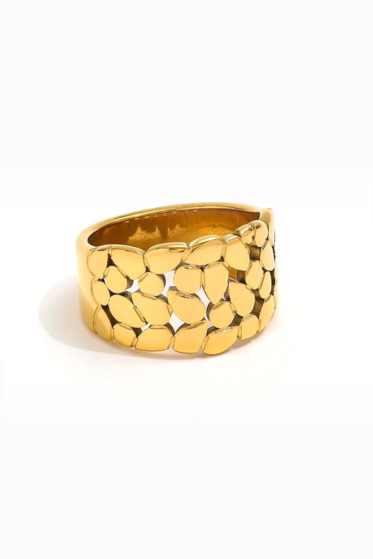 Eli – Ring med bladdesign – 18K forgyldt