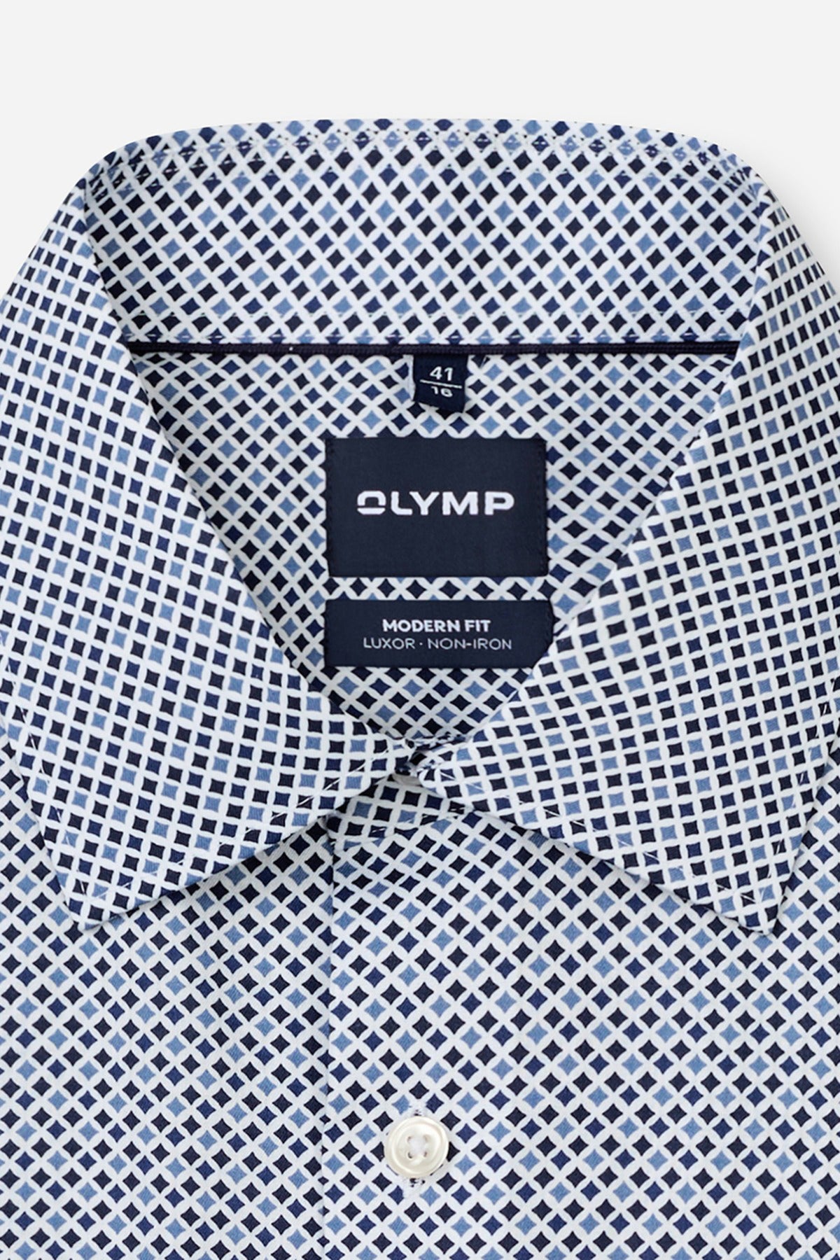 Strygefri skjorte med mønster i modern fit