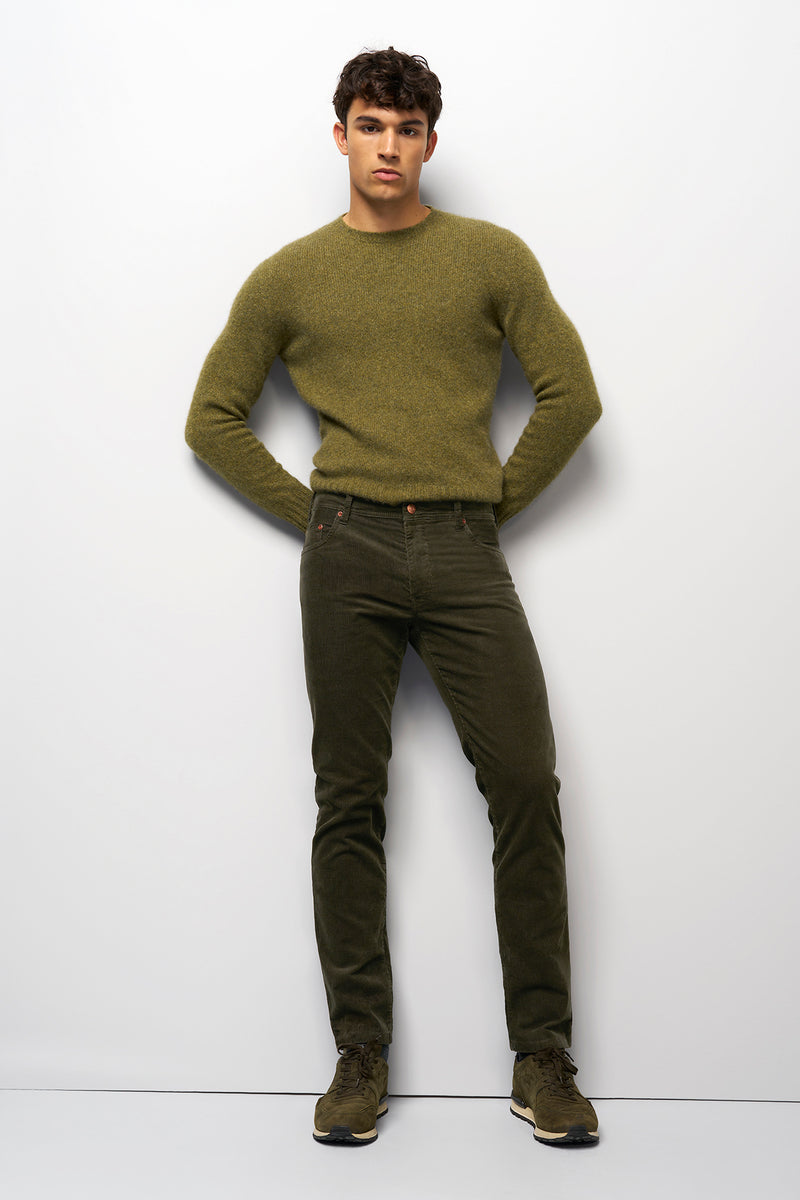 Fløjls chinobukser med 5 lommer