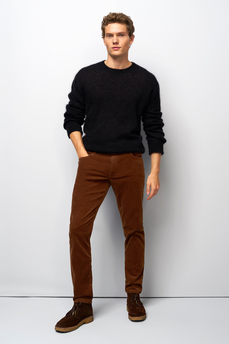 Fløjls chinobukser med 5 lommer