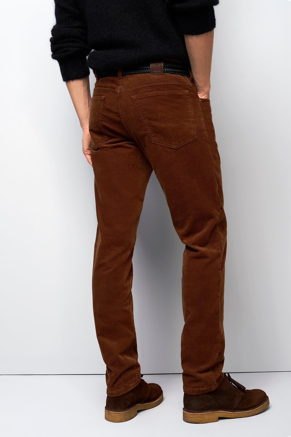 Fløjls chinobukser med 5 lommer