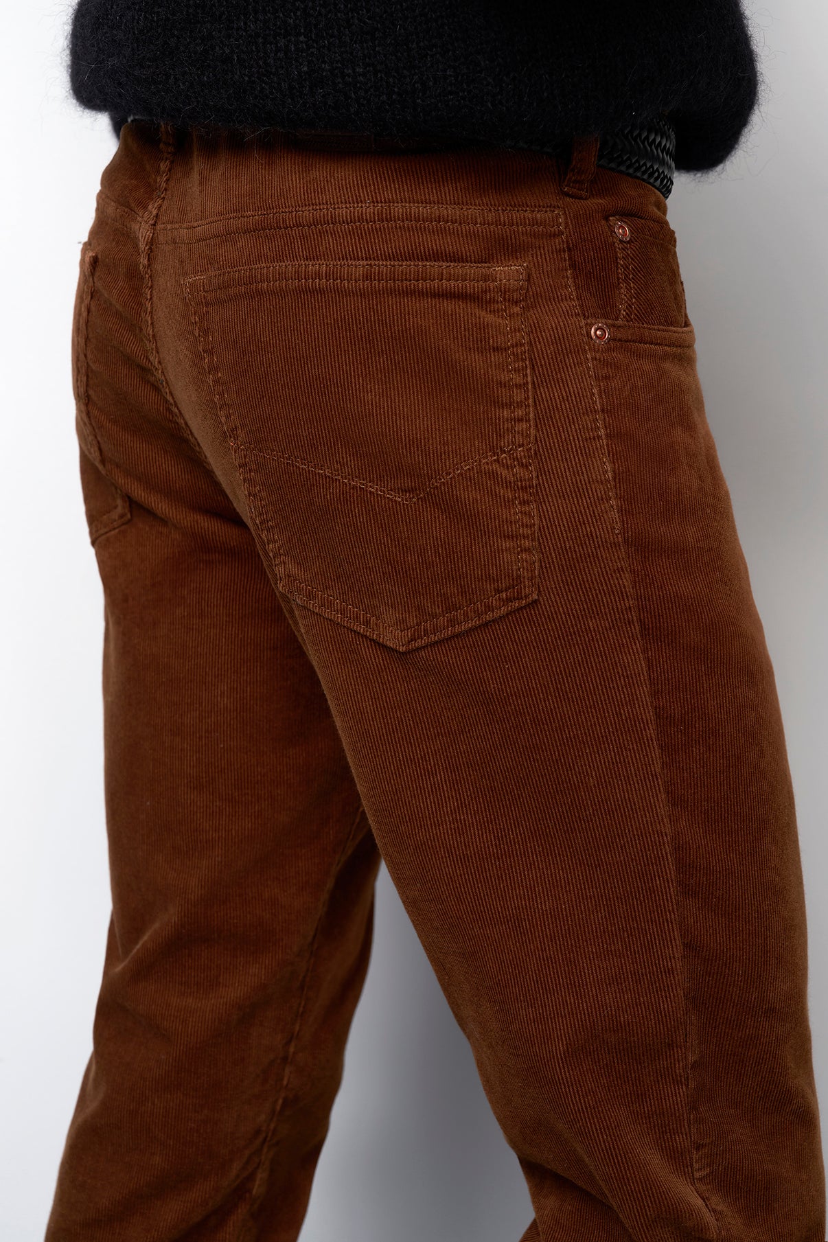 Fløjls chinobukser med 5 lommer