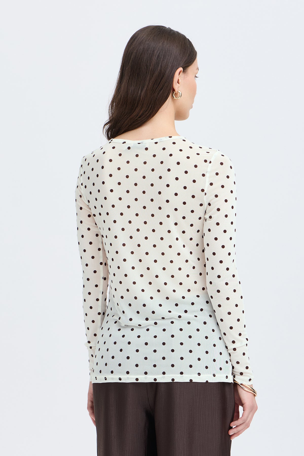 FRDETA TEE 1 - Langærmet mesh t-shirt