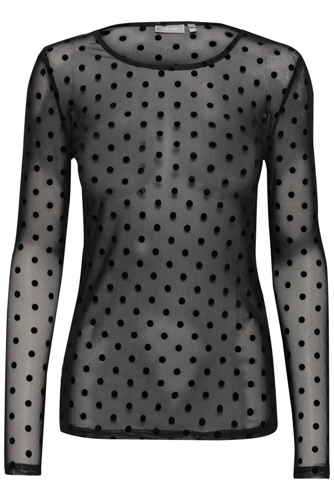 FRDETA TEE 1 - Langærmet mesh t-shirt