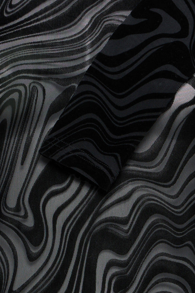 FRDETA TEE 1 - Langærmet mesh t-shirt