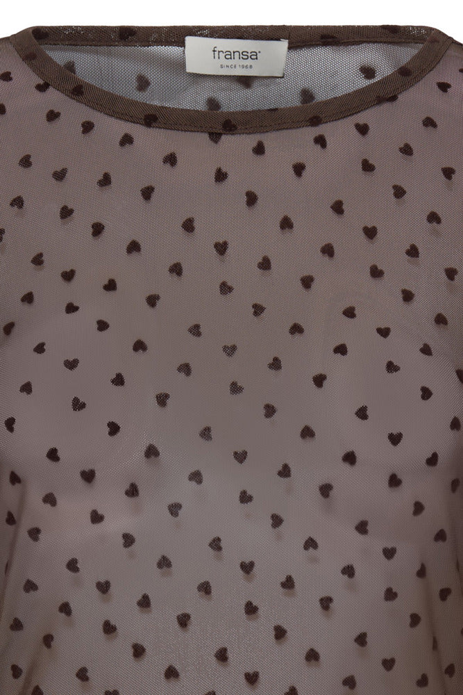 FRDETA TEE 1 - Langærmet mesh t-shirt