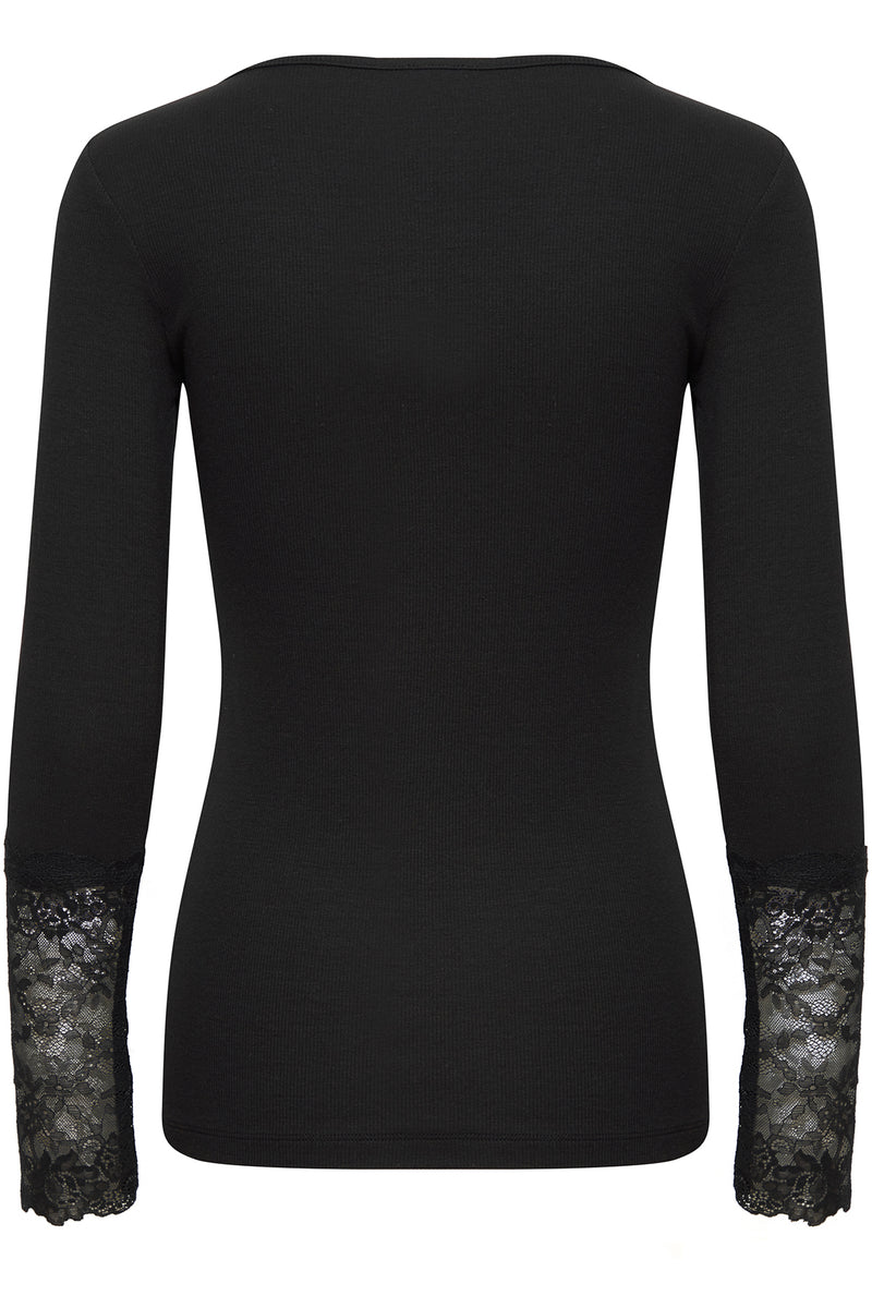 FRHIZAMOND TEE 19 - Langærmet t-shirt med blonde detalje