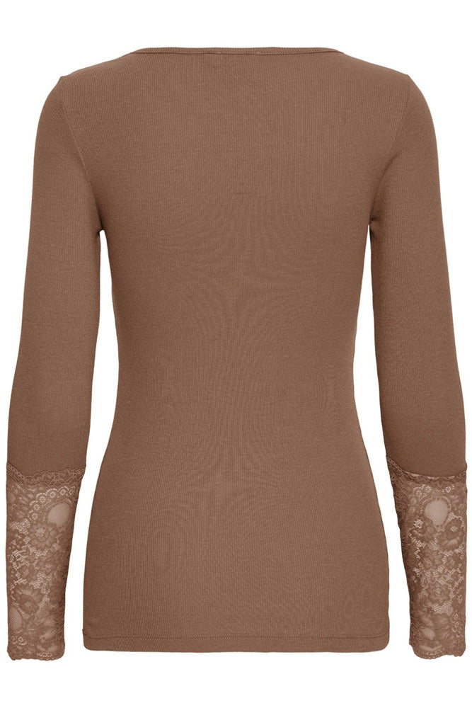 FRHIZAMOND TEE 19 - Langærmet t-shirt med blonde detalje
