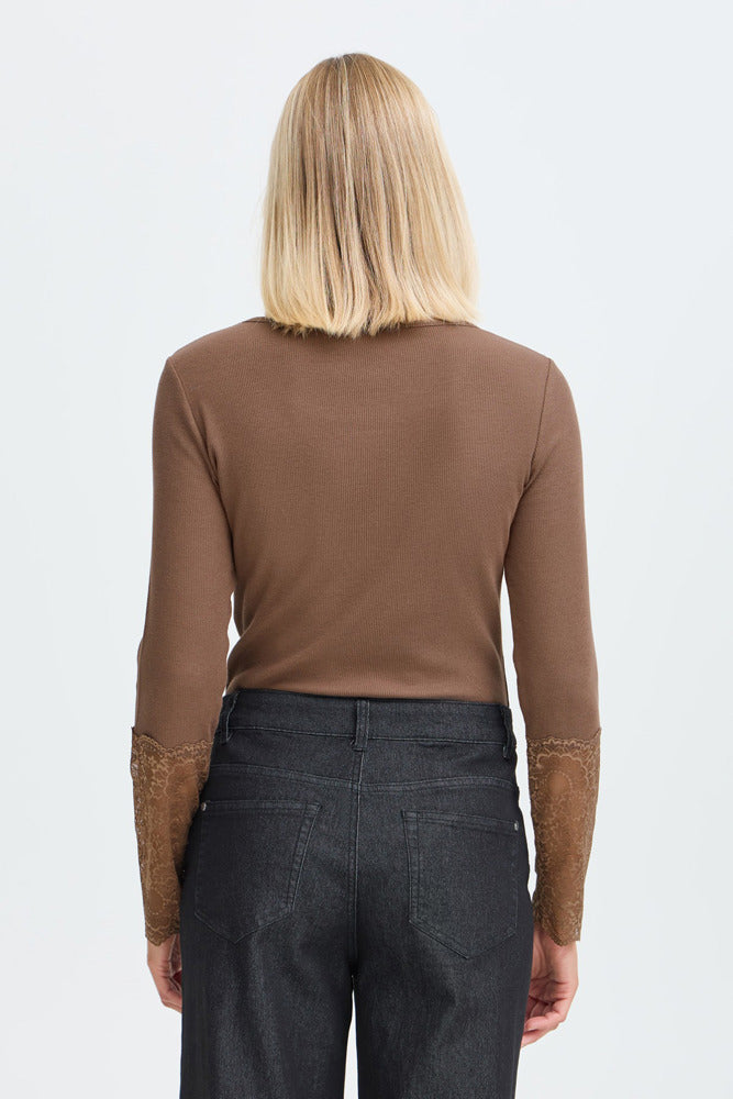 FRHIZAMOND TEE 19 - Langærmet t-shirt med blonde detalje