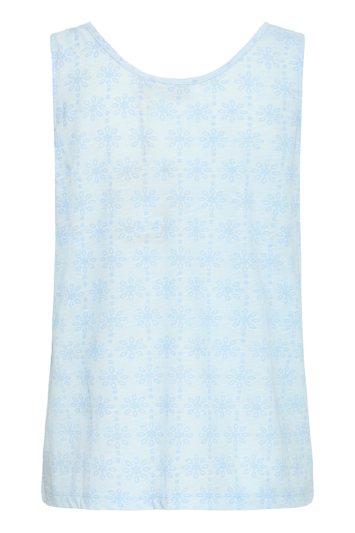 FRSANIA TOP 1 - Let mønstret top med v-udskæring