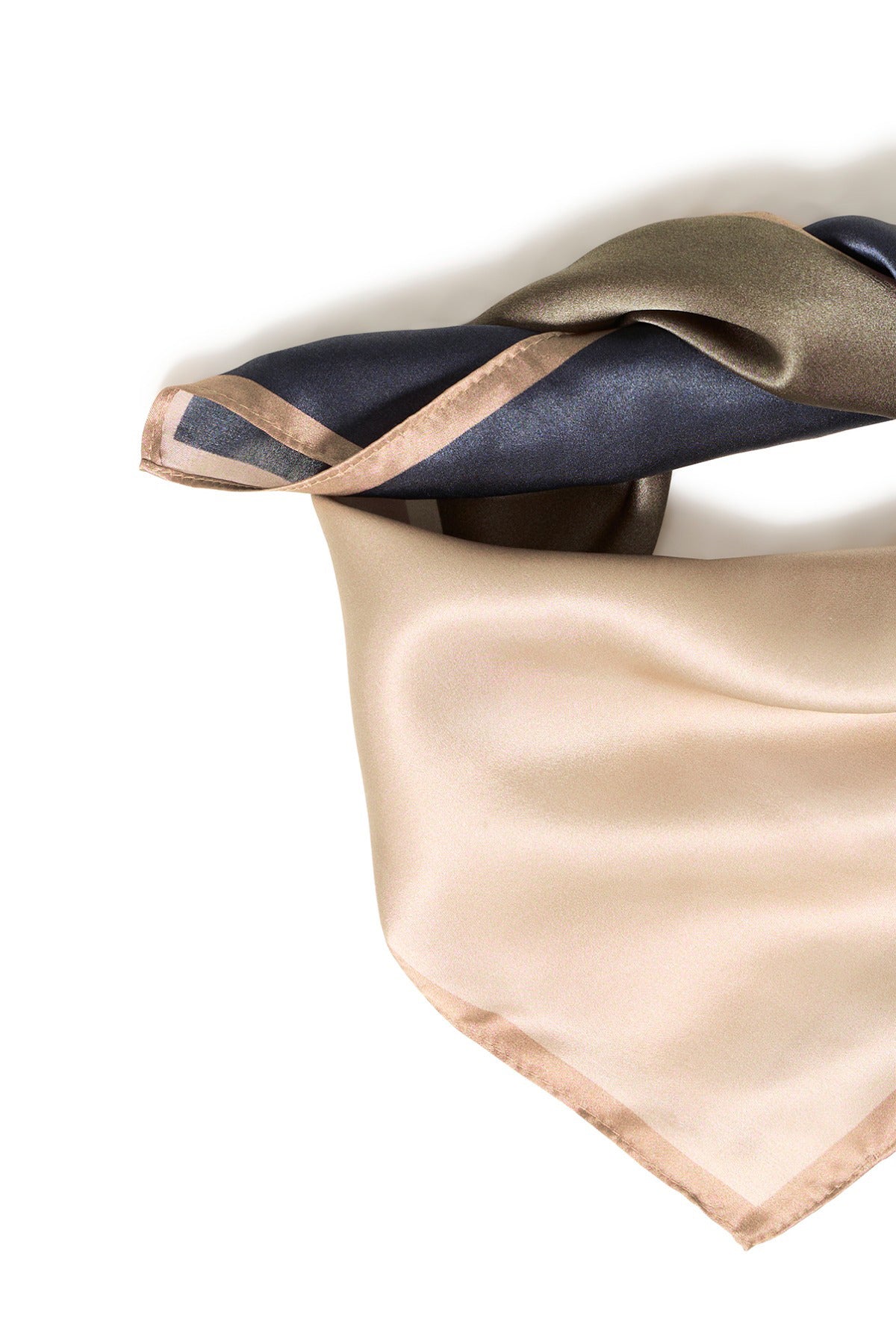 FRSILLA - Silketørklæde i neutrale farver