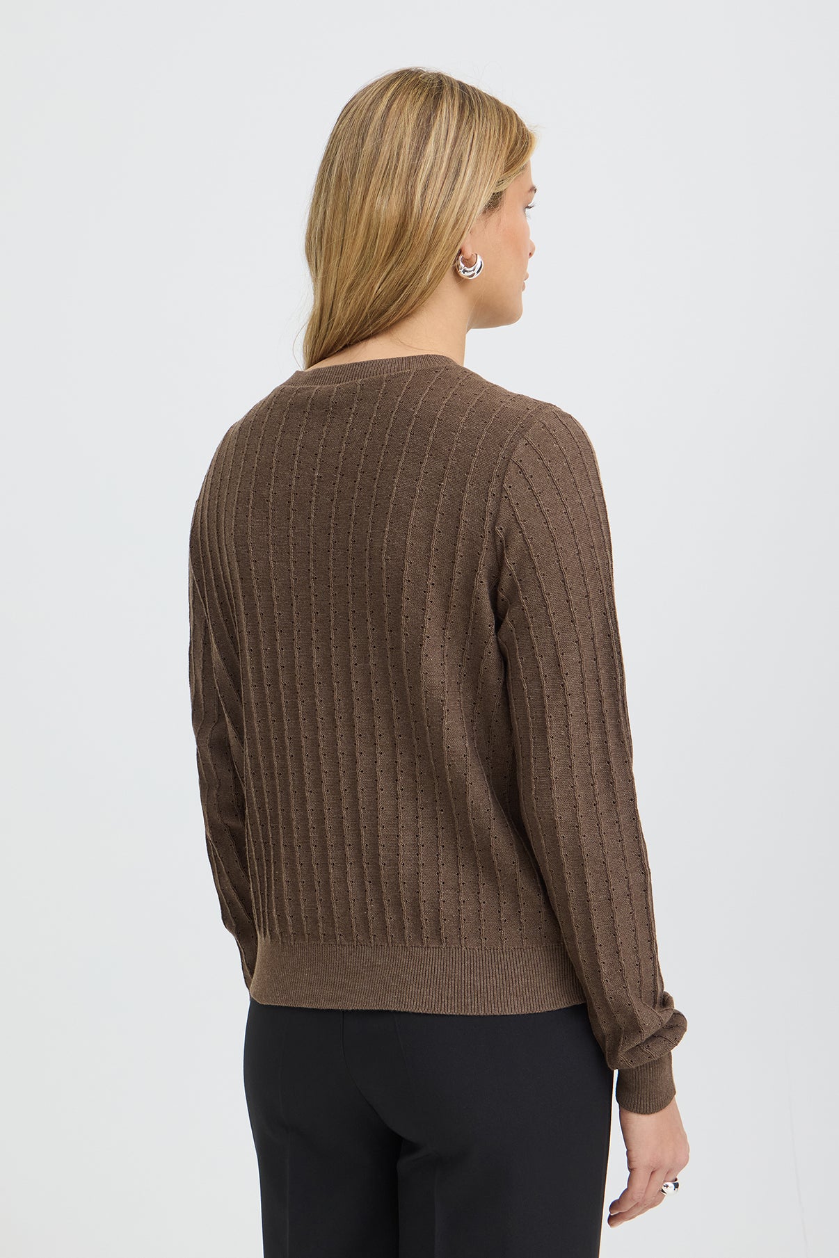 FRVANESSA PU 1 - Strik med riflet struktur