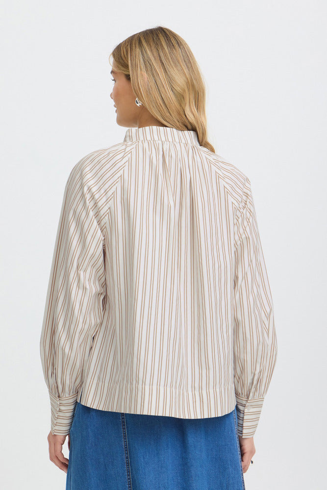 FRZABA BL 1 - Langærmet skjortebluse med striber