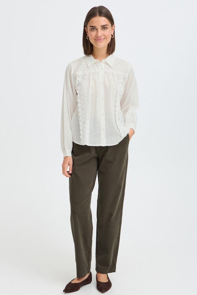 FRLACITA SH 1 - Skjortebluse med blondedetaljer