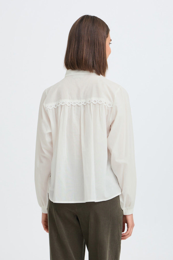 FRLACITA SH 1 - Skjortebluse med blondedetaljer