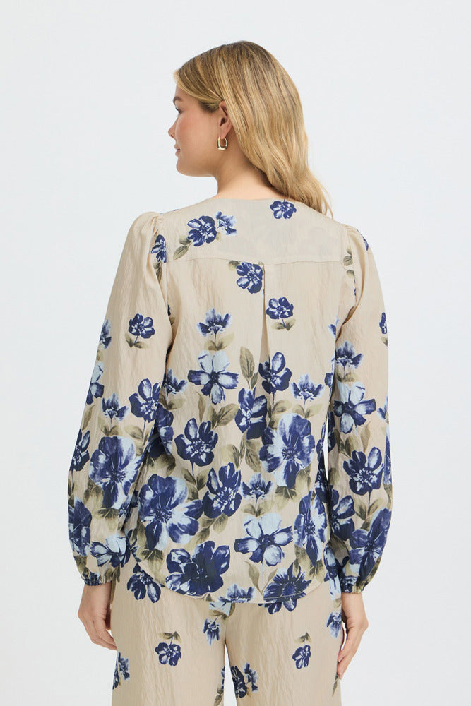 FRCARRIE BL 1 - Let bluse med lange ballonærmer