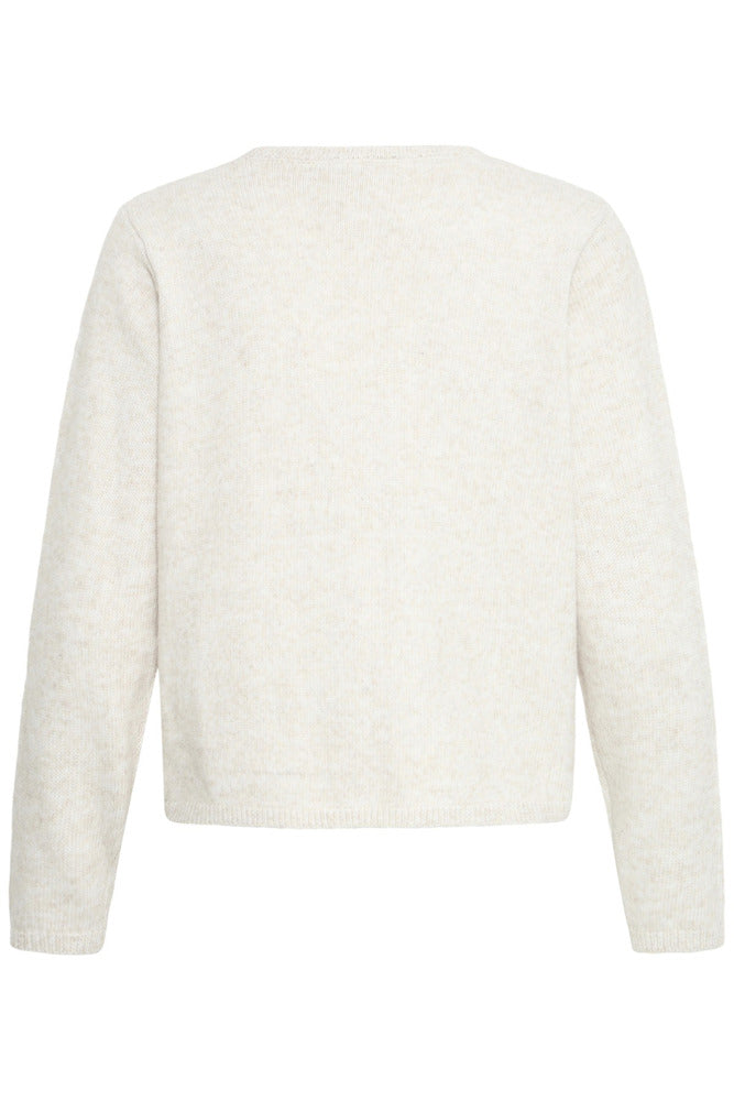 FRELLY CAR 3 - Langærmet cardigan med perle knapper og hulmønster