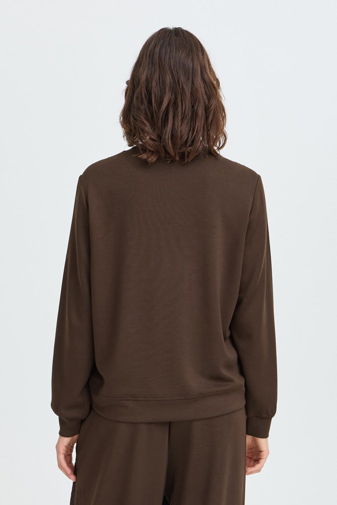 FRAURORA PU 29 - Sweatshirt med blondedetalje