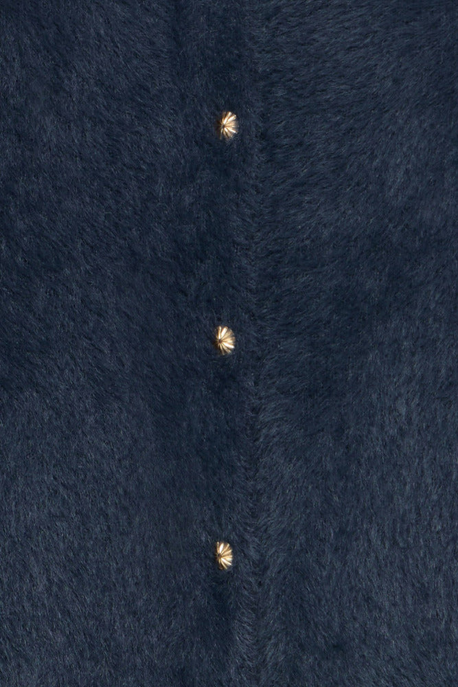 FRLILBETH WA 1 - Fake fur vest med guldknapper