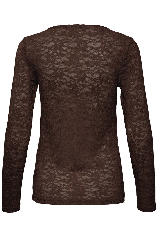 FRDETALA - Langærmet t-shirt med blonder