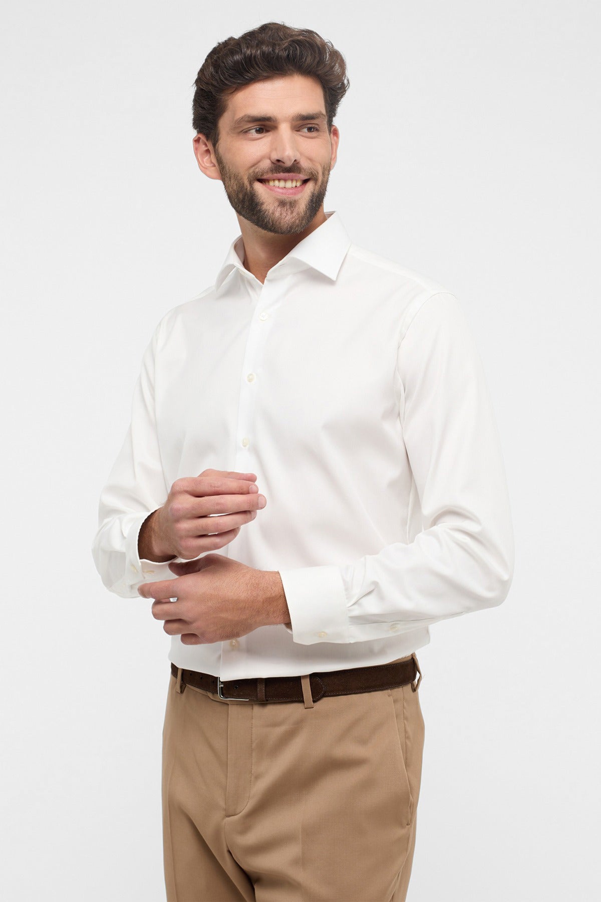 Strygefri Covershirt skjorte i tæt kvalitet