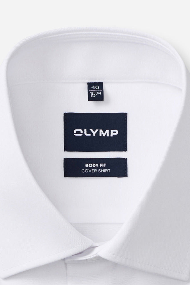 Langærmet covershirt i slim fit og strygefri kvalitet