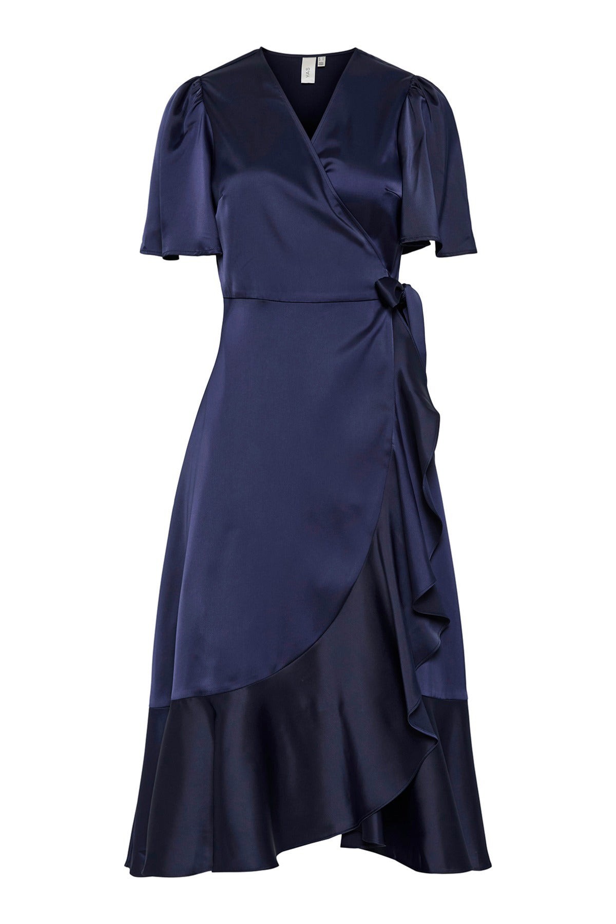YAS YASTHEA 2/4 MIDI WRAP DRESS