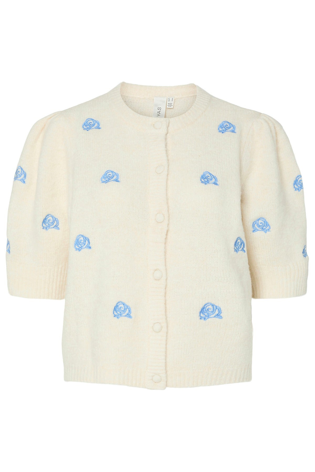 YAS YASANNE SS EMBROIDERY KNIT CARDIGAN S.